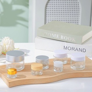 45ml Transparent Cream Bottle Cosmetic Bottle Glass Bottle